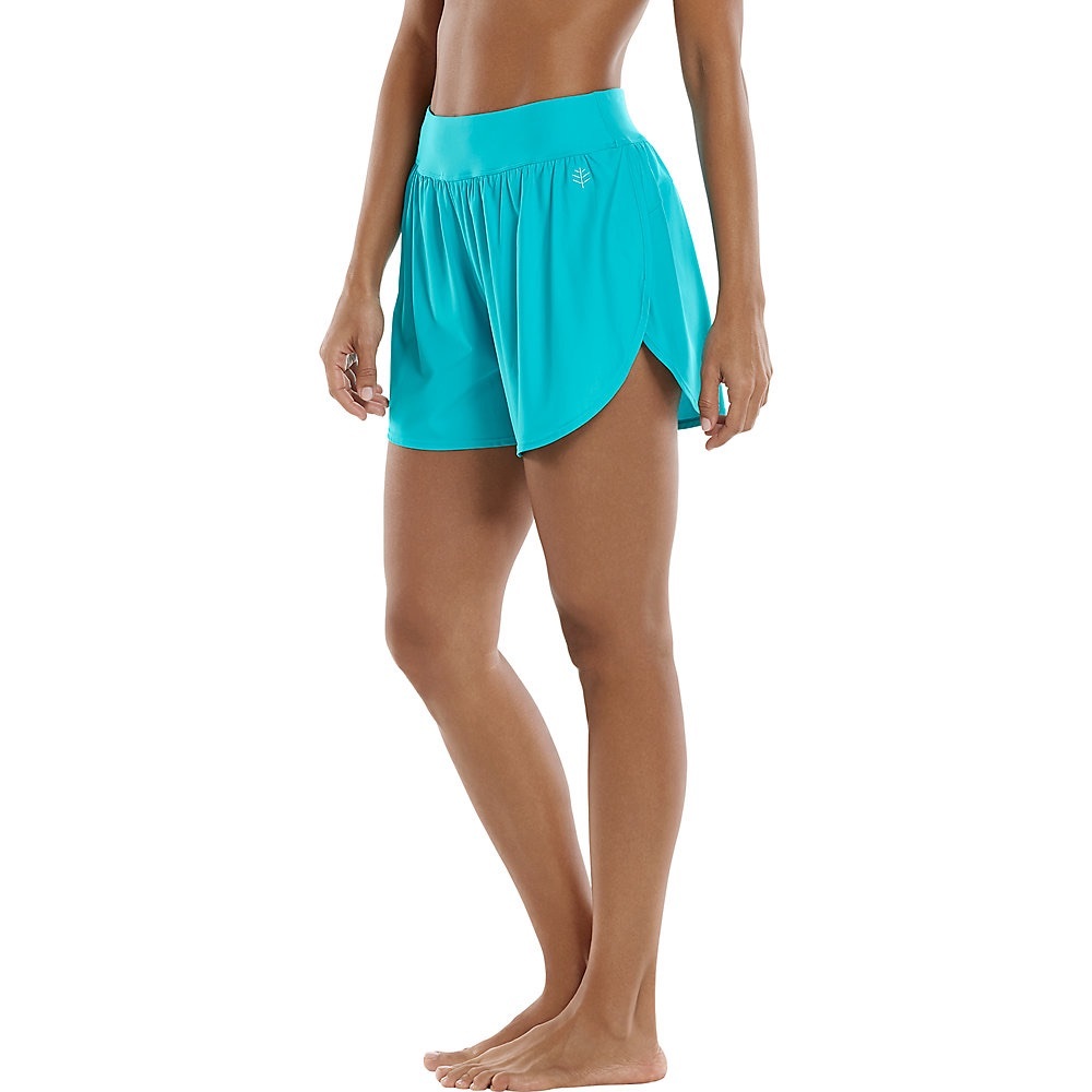 Coolibar High-Rise Ripple Swim Shorts UPF 50+